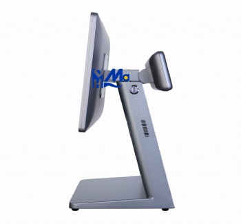 All in One 15 Inch Windows 10 Android Payment Terminal Touch Cash Register Square Pos Systems Machine With Qr Scanner
