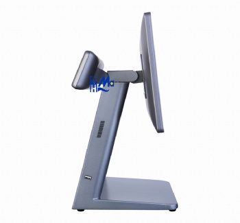 All in One 15 Inch Windows 10 Android Payment Terminal Touch Cash Register Square Pos Systems Machine With Qr Scanner